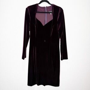 Niki Lavis Velvet Velour Jewel Tone Cocktail Holiday Dress